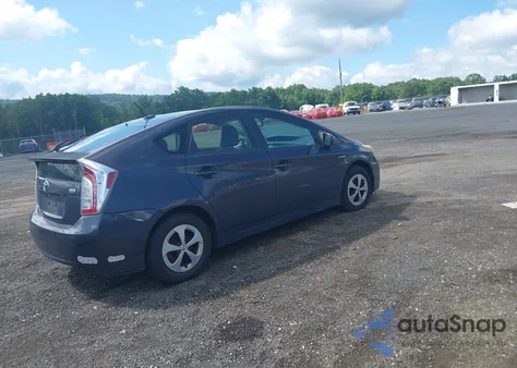 2012 Toyota Prius Four из США, поврежденный, VIN JTDKN3DU7C1536435